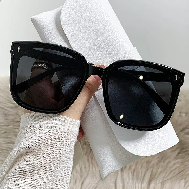 Fashion Women Large Frame GM Sunglasses Brand Designer Vintage Square Sun Glasses Female Classic Oversized UV400 Oculos De Sol