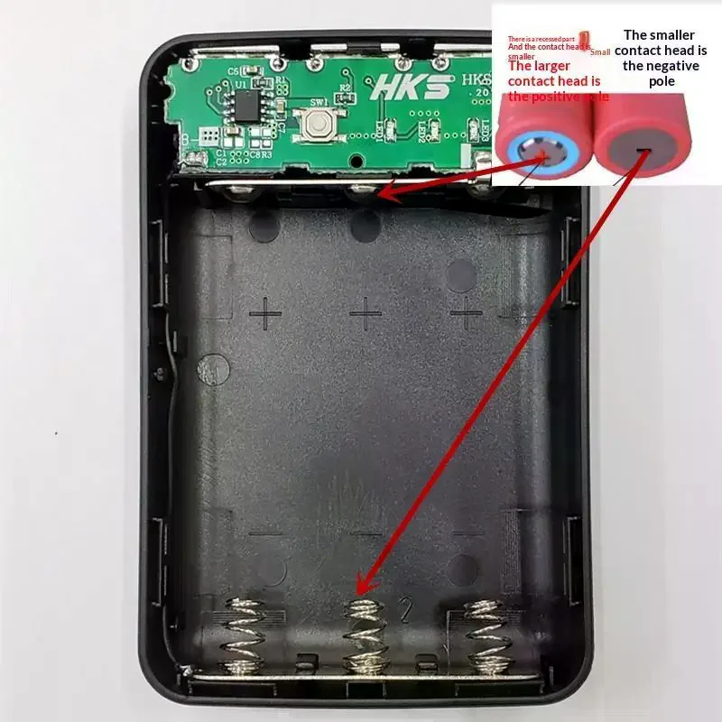 3*18650 Battery Power Bank Case With 3 USB Ports Free Welding DIY Battery Holder Storage Box For Emergency Phone Charging view 5