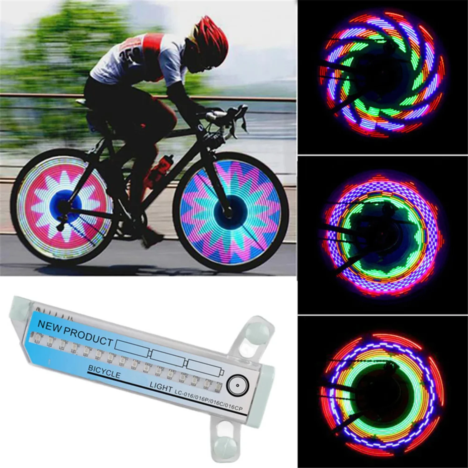 Highly Durable and Long-Lasting Enhanced Waterproof Bike Wheel Light for Increased Visibility - Safety Tire Bicycle Spoke Light