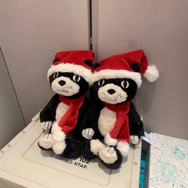 

Рождественский плюшевый набор Lucky Cat, ограниченная серия праздничной куклы в подарок для подруги, милая праздничная коллекция плюшевых игрушек