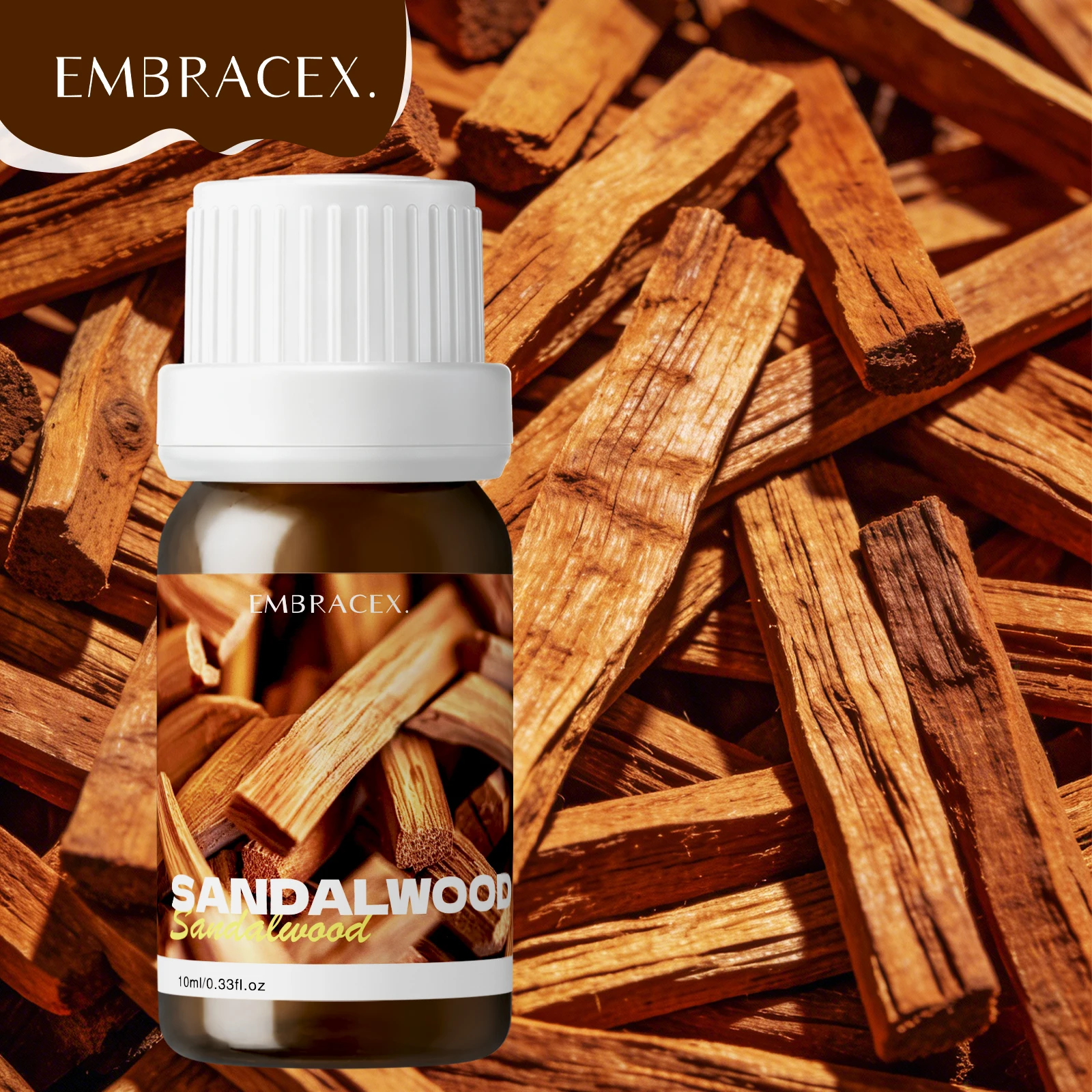 10ml Sandalwood Pure Plant Essential Oil Humidifier Diffuser Aroma Oil Gift Home Essential Oils For Candle Making