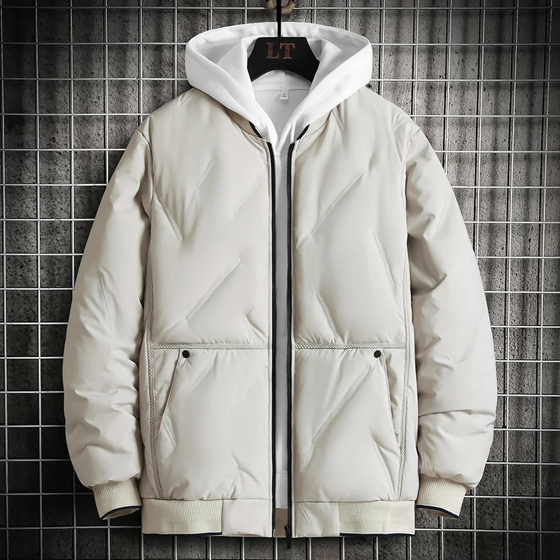 

Winter Jacket Men Outdoor Hooded Thicken Men Winter Male Jacket Windbreaker Coat Oversized 8XL Warm Men Down Jackets Coats