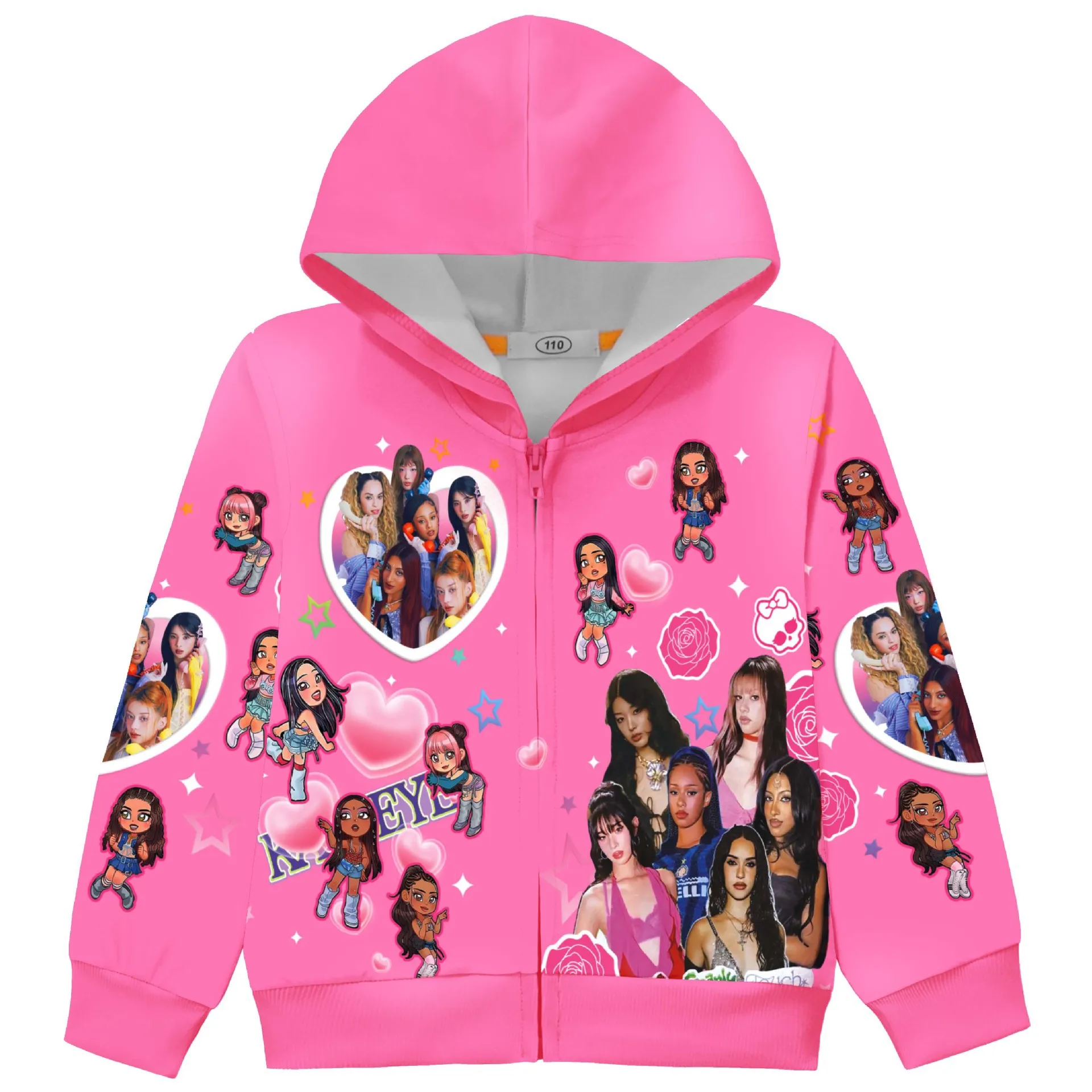 Picture 3: KPOP KATSEYE Printing Kids Clothes Long Sleeve Baseball Jacket Spring Autumn Coat Costume for Girls Boy Casual Streetwear Outfit