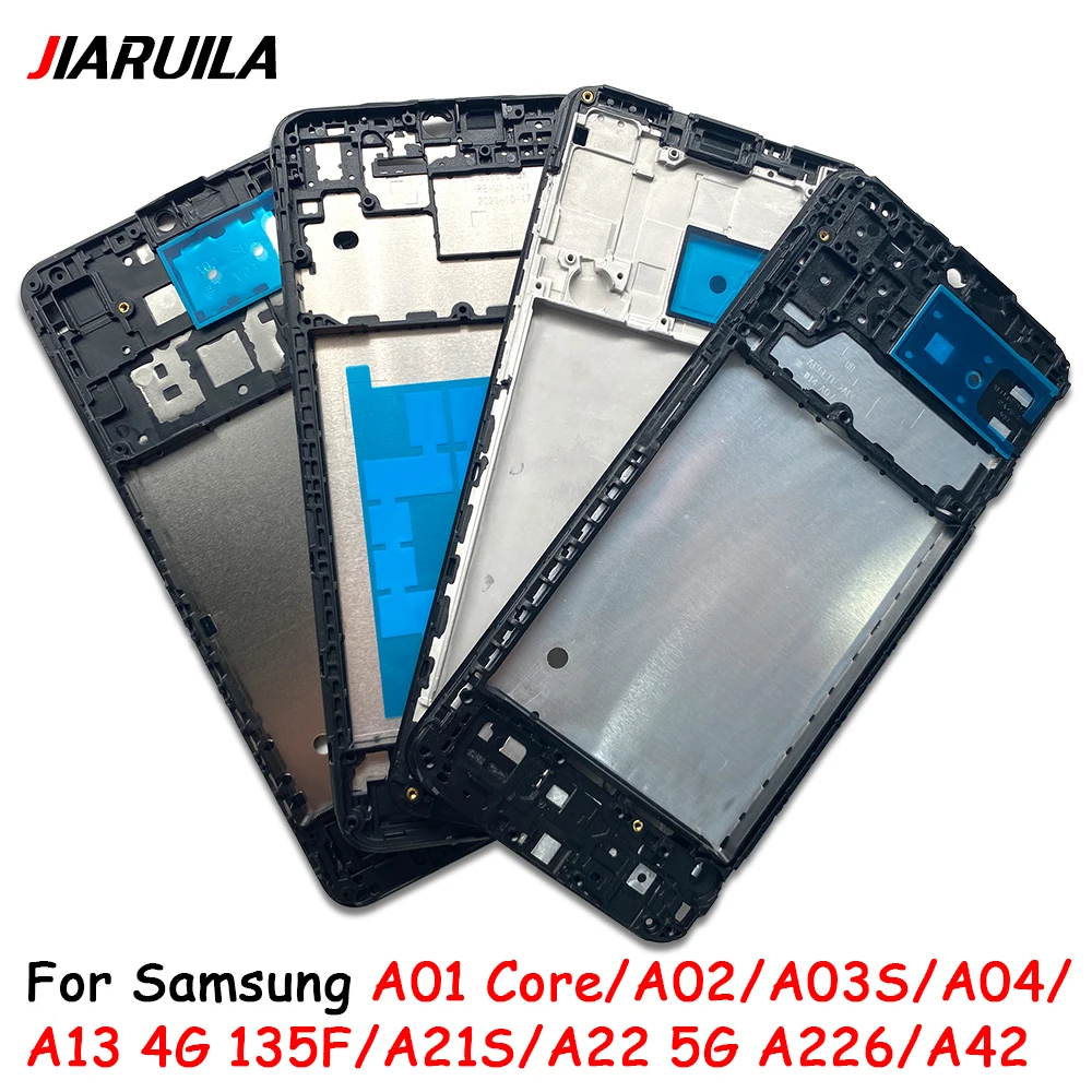 Front Housing Bezel Frame Housing For Samsung A02 A03S A04 A13 4G A21S A11 A01 A03 Core LCD Housing Front Middle Frame Cover