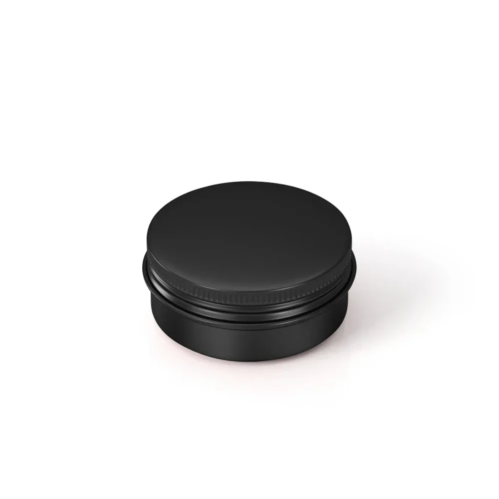 5/10/15/20/30/50/100/120/150/200/250g Aluminum Box Empty Lids Tin Cans Round Metal Ceam Jar Cosmetic Containers Black Wholesale