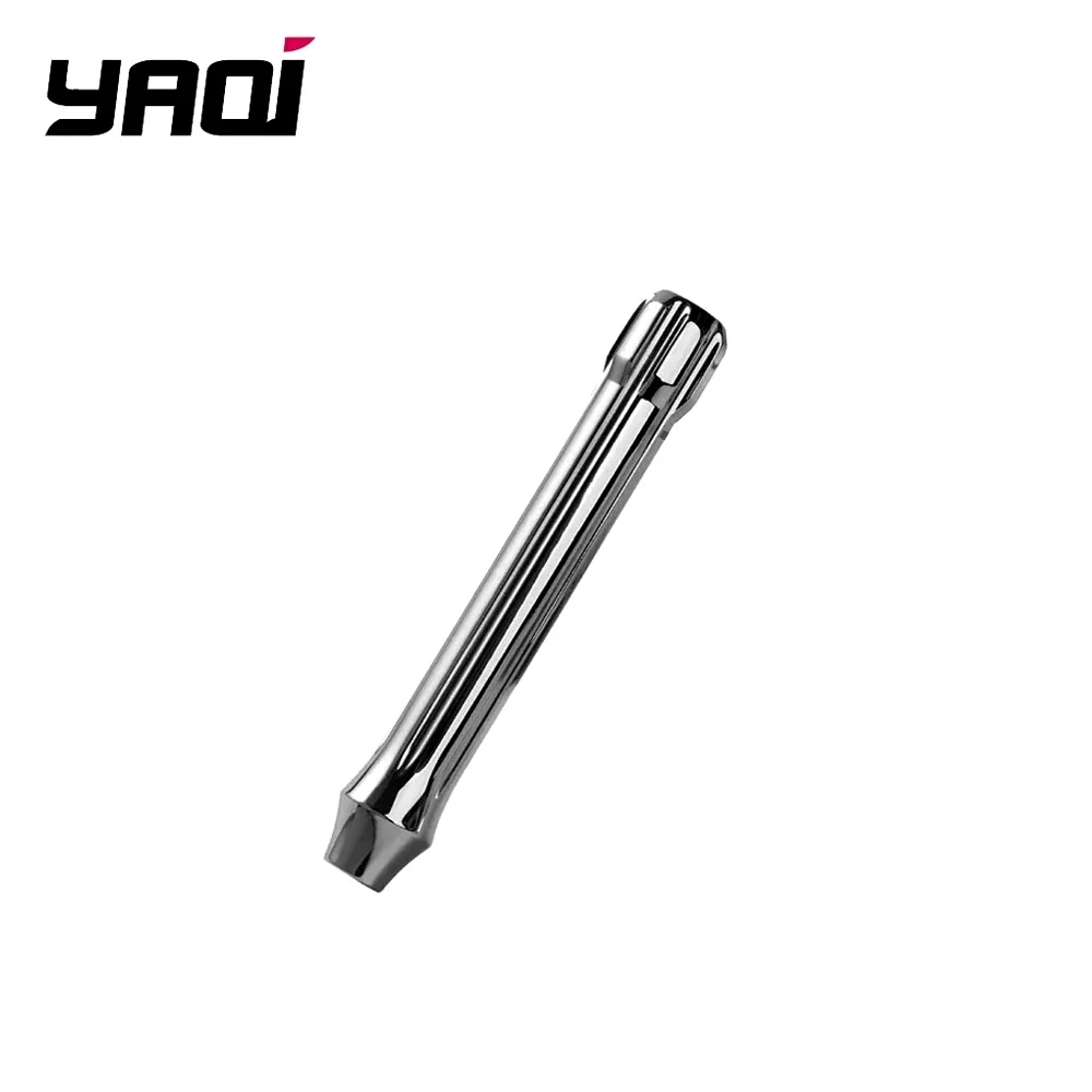 yaqi製、研磨仕上げのステンレス製メンズ安全カミソリハンドル。コレクションアイテムとしても最適。彼氏への誕生日プレゼントに。ウェットシェービング用具。最高の贈り物。