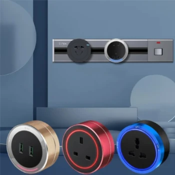 Baijiang fábrica inteligente mesa de escritório sistema de trilho de energia tomada elétrica tomada de trilho de energia elétrica