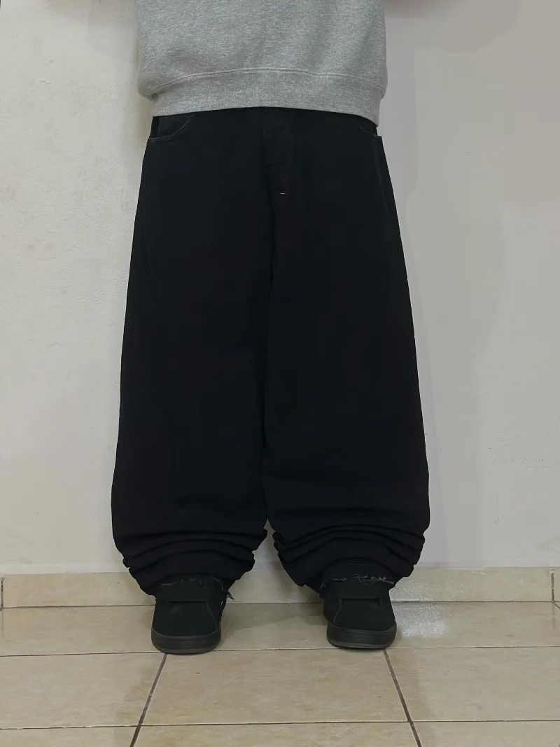 

Hip-hop Harajuku High Street Retro Oversized Washed Jeans Women Y2K Trendy Brand Casual Rock Loose Straight Wide-leg Pants Men