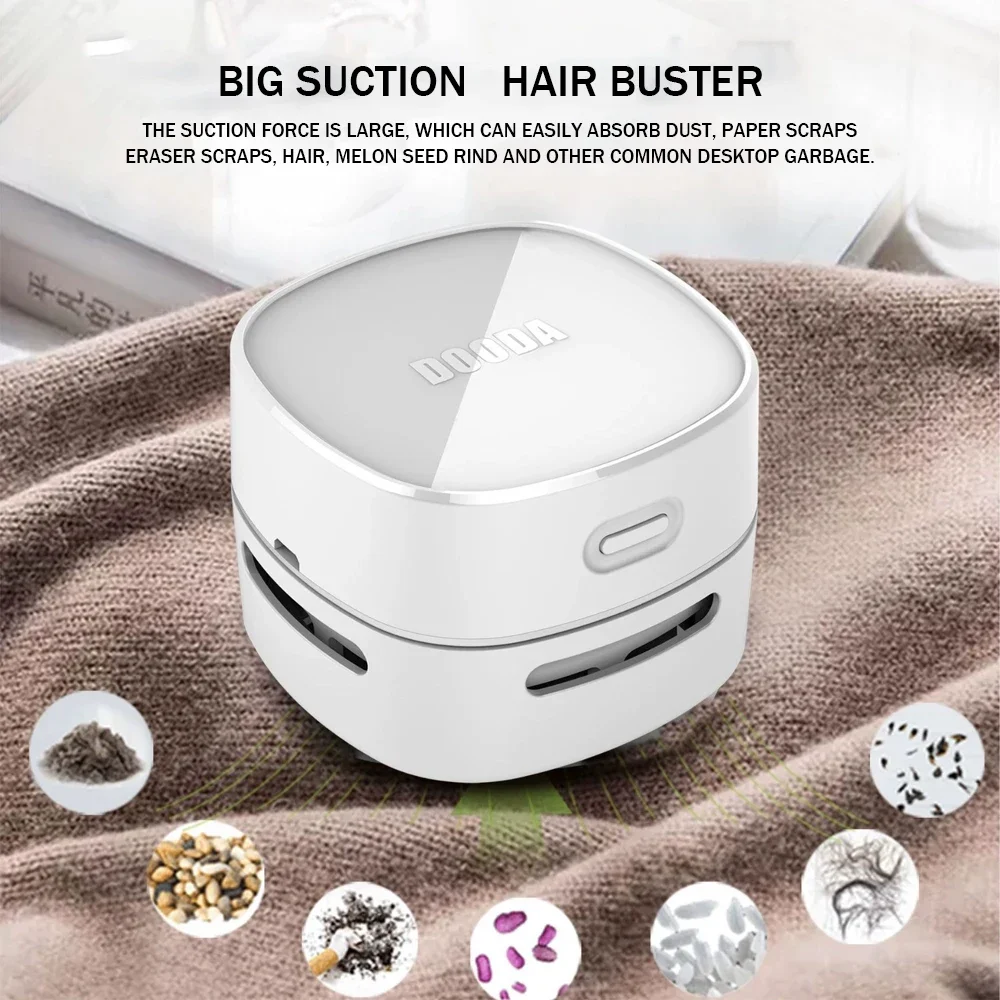 Wireless Handheld Vacuum Cleaner Mini Desktop Vacuum Cleaner Home Portable Cleaning Tools USB Charging School Office Keyboard