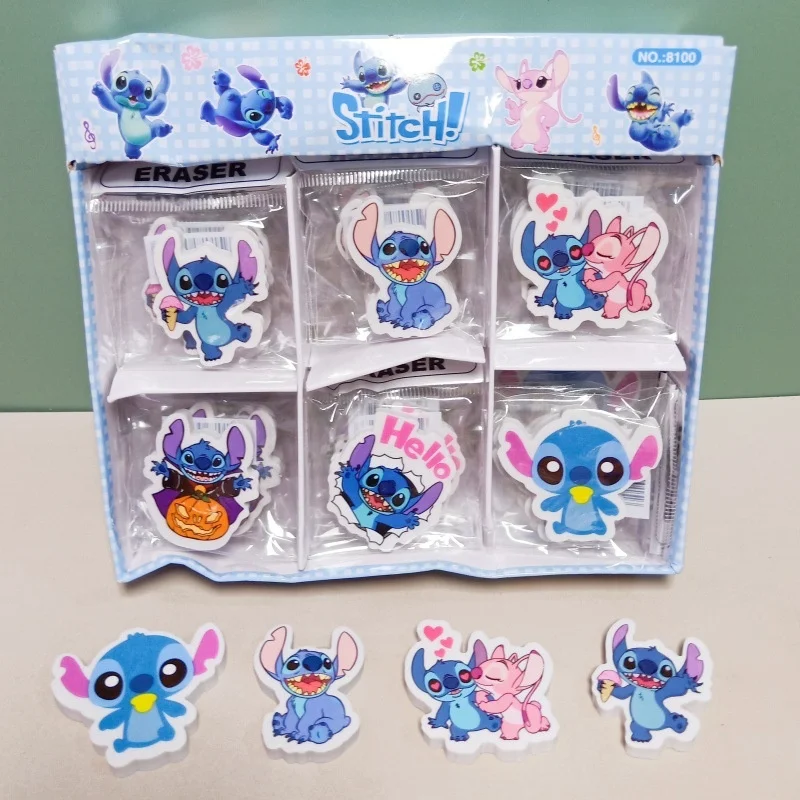 

Disney Stitch Eraser Cartoon Angel Stitch Lilo Action TianaAnime Figures Cute Cartoon School Supplies Ornaments Children Gifts