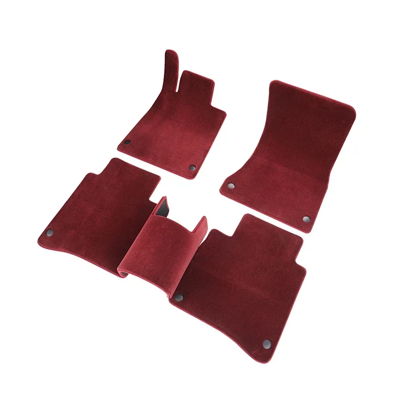 OEM Luxury Autos Accessories 100% Lamb Wool Car Floor Mats High Quality Full Set Luxury Control Factory Sale