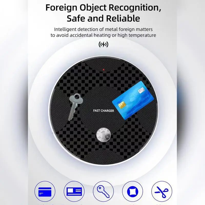 Fast Wireless Charger Wireless Charger Pad Ultra Slim Wireless Charging Stand Wireless Cell Phone Charging Station For Most Cell