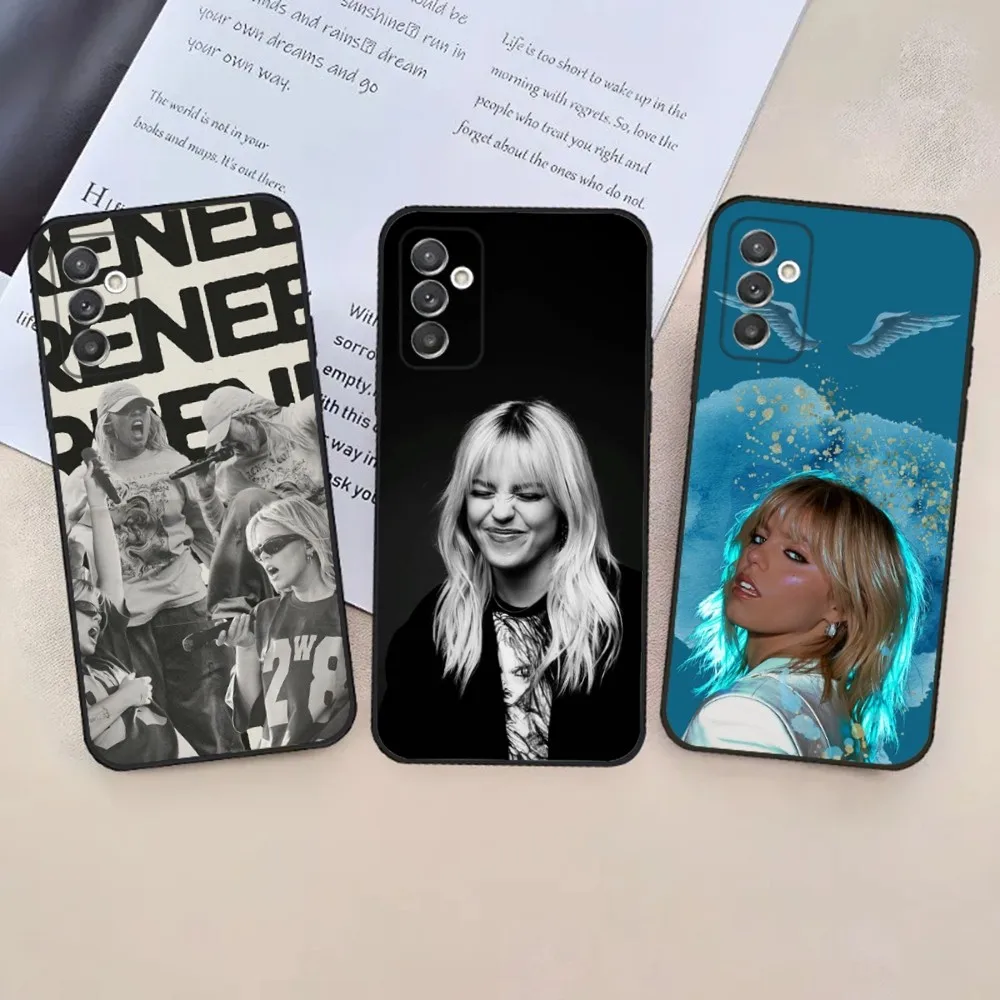 

Singer R-Renee Rapp Phone Case For Samsung S24,23,22,30,21,10,9,Ultra,Plus,Lite,FE,5G Black Soft Case