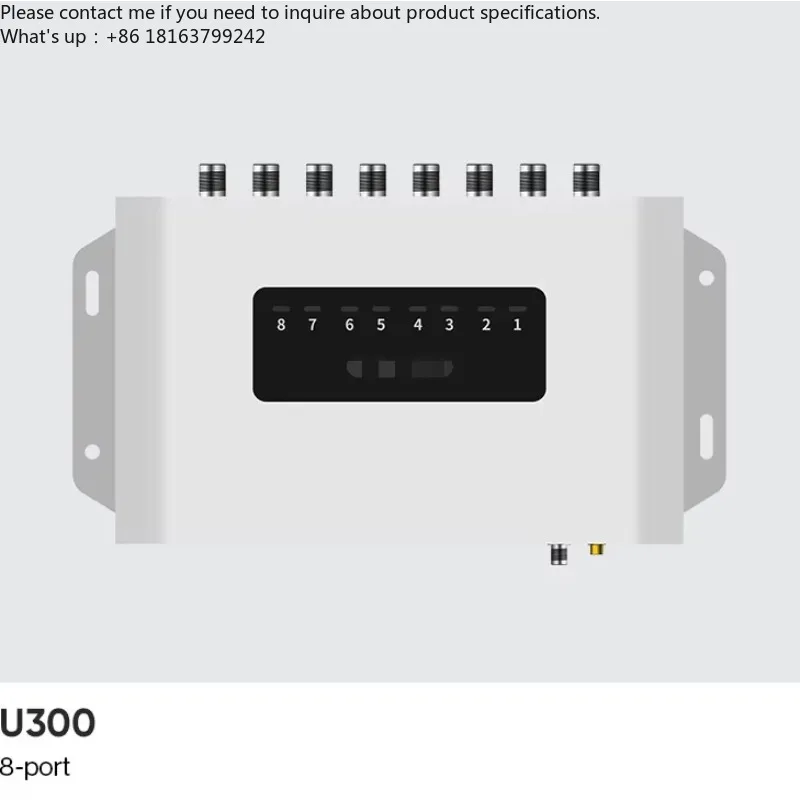 

U300-8 Fixed RFID Reader Based on Android 11 E710/R2000 Integrates RS232 RJ45 for Warehouse Access Control