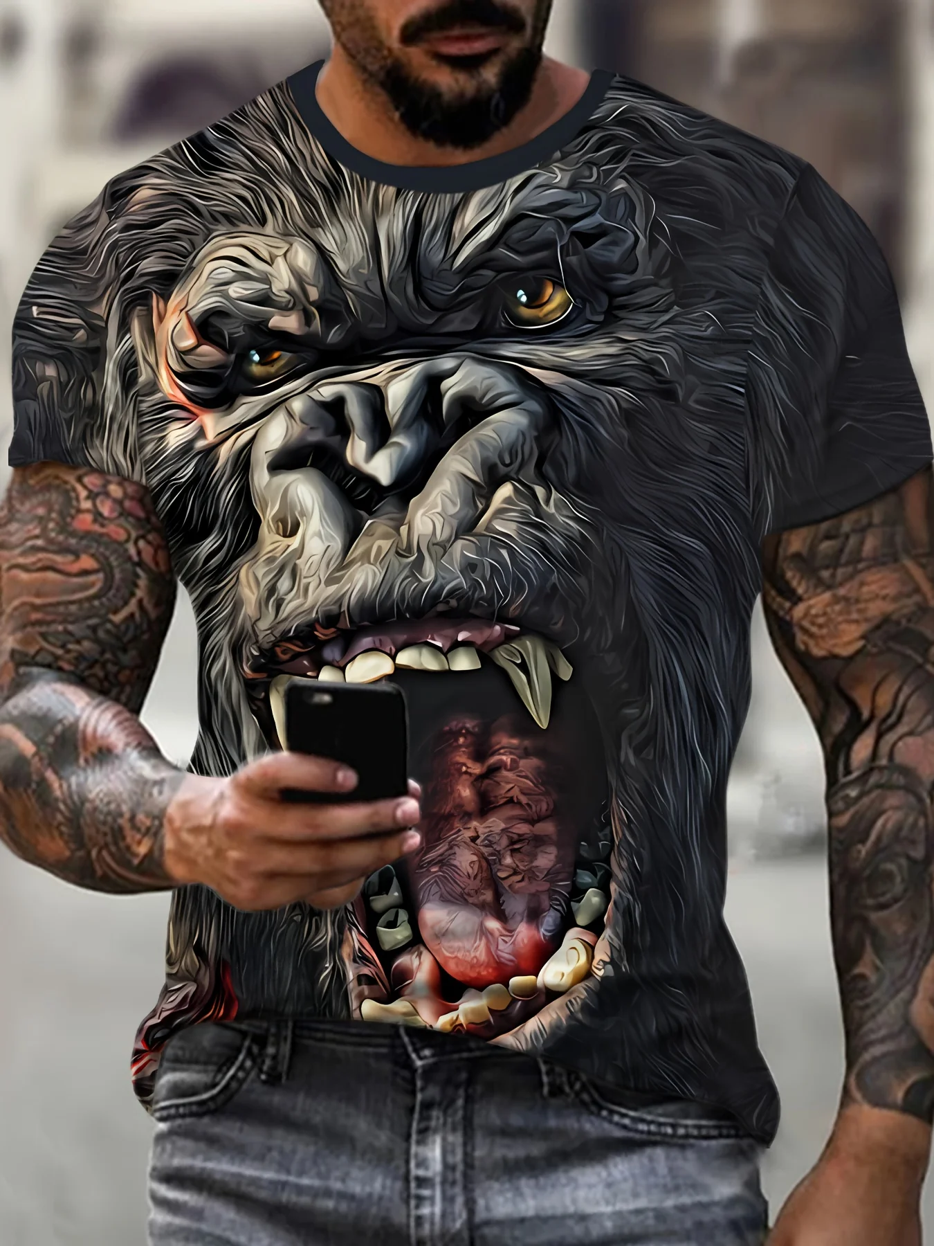 

Funny 3D Orange Print Men's T Shirt Hip Hop Trend Harajuku Streetwear Casual O-neck Short Sleeve Tops High Quality Men Clothing