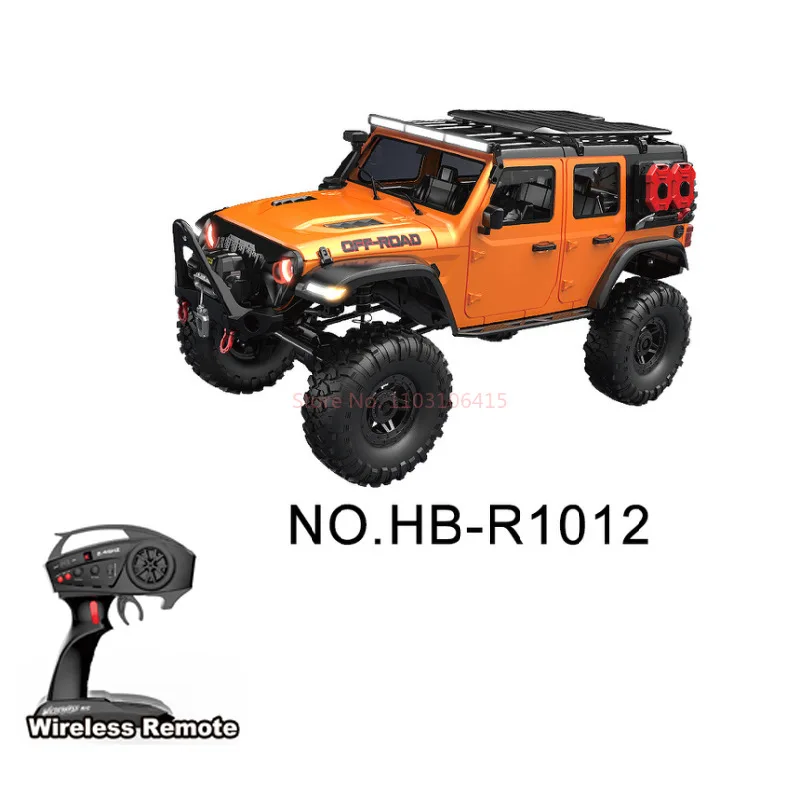 Huangbo R1011 Wrangler coche de Control remoto vehículo todoterreno de escalada profesional 1:10 bloqueo diferencial de alta y baja velocidad R1001