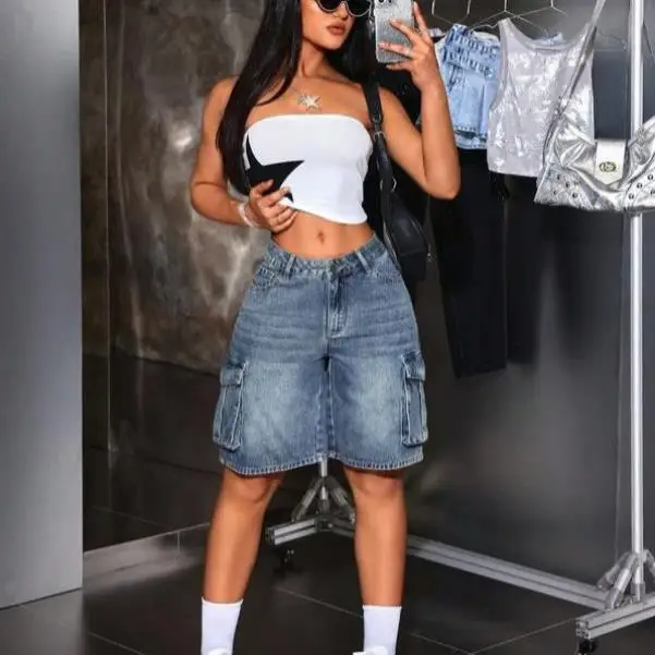 أورتس الدنيم الرجالية مع الأشرطة سراويل تقليدية نسائية منتصف منخفضة الخصر مادة PVC مواد أخرى 00% ربيع الخريف الشتاء #3