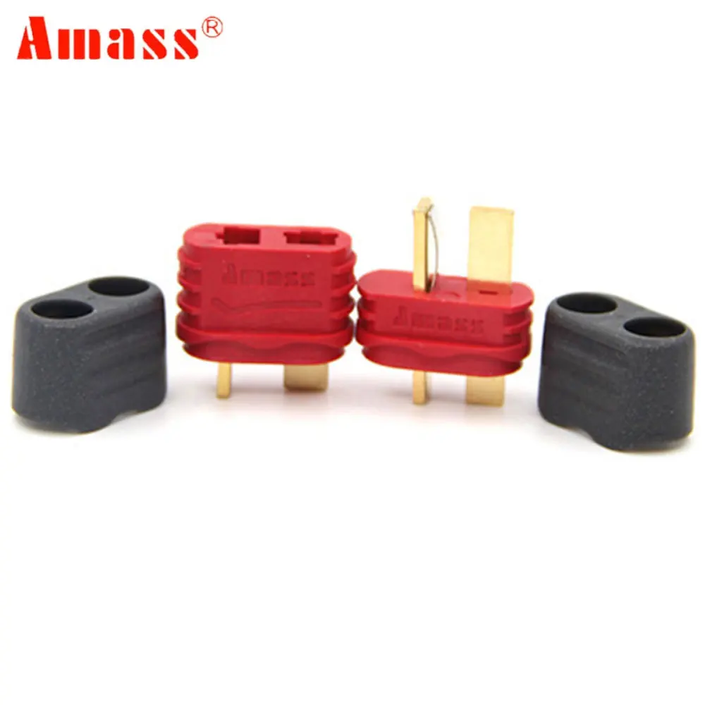 5 paia di connettori Deans Amass T Plug con alloggiamento guaina per batteria Lipo RC