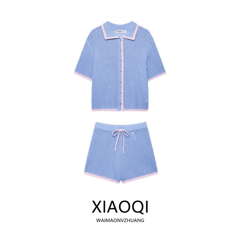 

Лето 202, новый женский комплект Faion ort Sve Трикотажная повседневная верхняя одежда orts 3920260, легкий, удобный