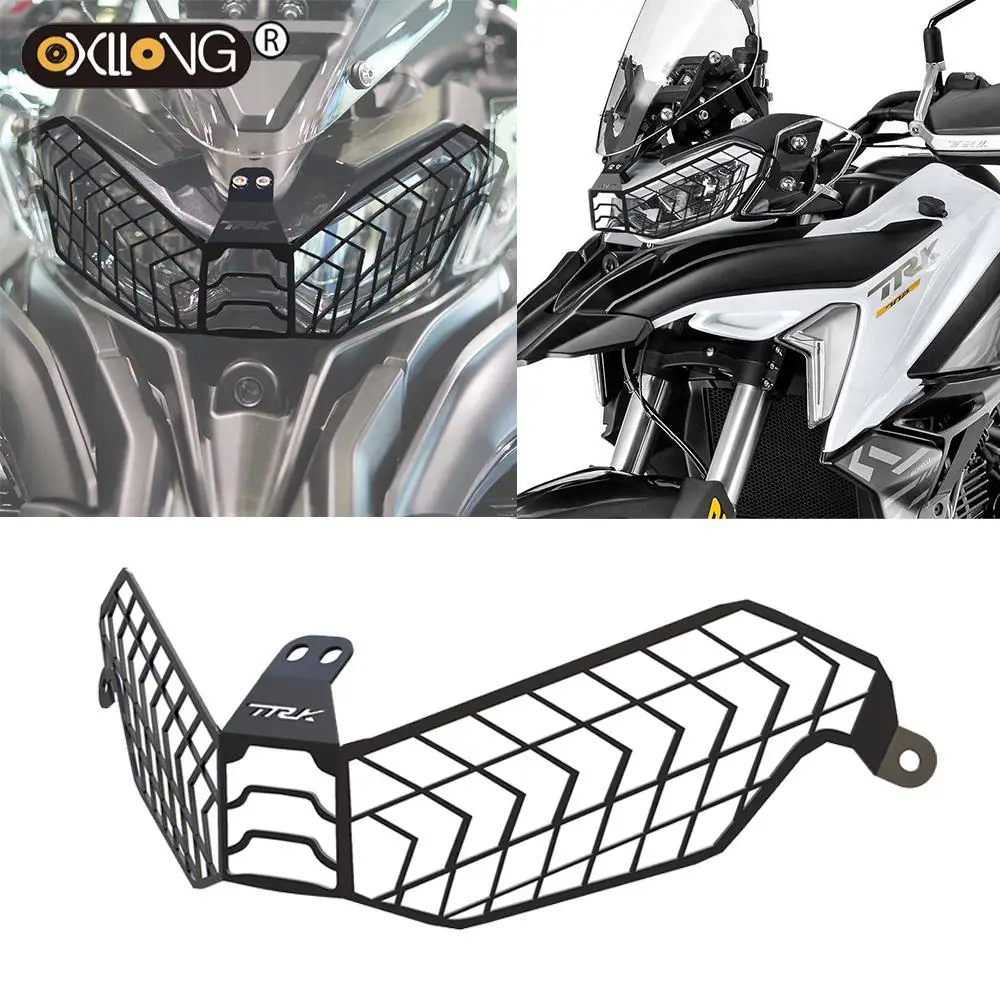 For Benelli TRK 702 TRK702 TRK702X 2022 2023 Motorcycle Head Lights Protector Covers TRK 702X Headlamp Headlight Guard Grill