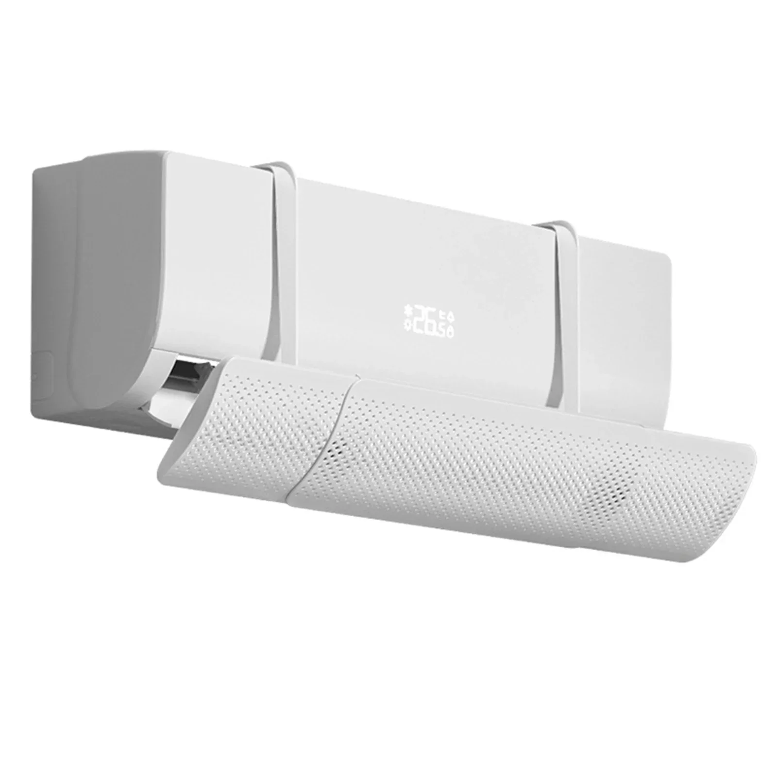 Wand Gemonteerde Airconditioner Deflector Verstelbare Lengte Anti Direct Blazen Eenvoudige Installatie Aanpasbare Luchtstroom