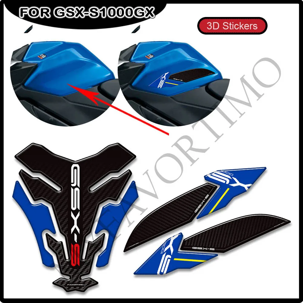 Motorcycle For Suzuki GSX-S1000GX GSX-S 1000 S GX GSX S1000 GSX-S1000 GSXS 2022-2024 Tank Pad Fuel Oil Kit Protector Stickers
