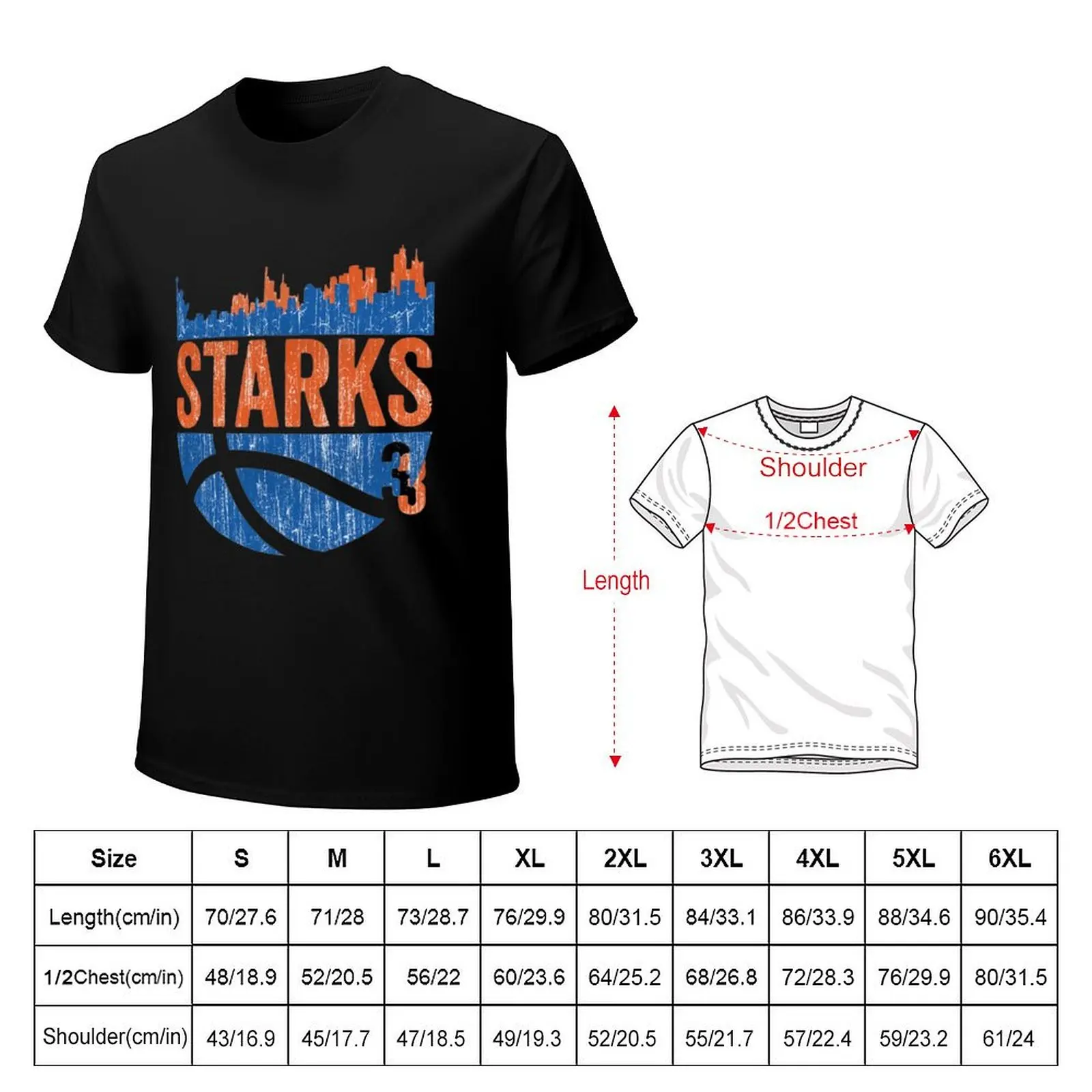 John Starks Skyball T-Shirt Standard Fit Solid Tee Shirt