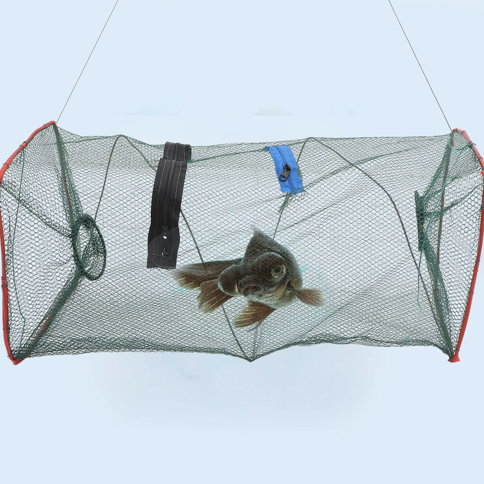

3pcs Folding Fish 50x20x20 Lobster Net For Blue Crabs Shrimp Net Portable Fishing Supplies Mud Eel Catcher