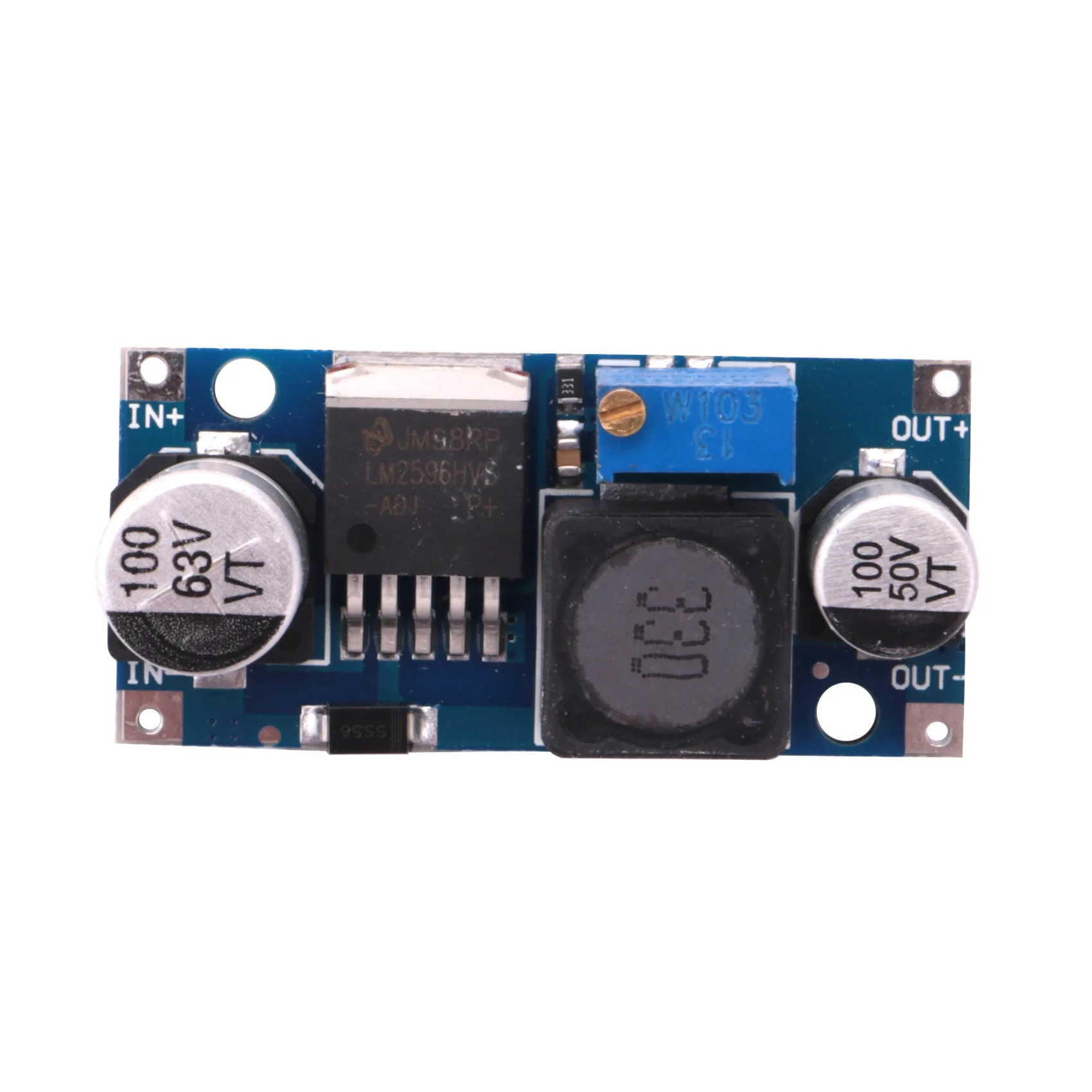 48V adjustable step-down regulator module, DC-DC, LM2596HV input, 4.5-60v power module