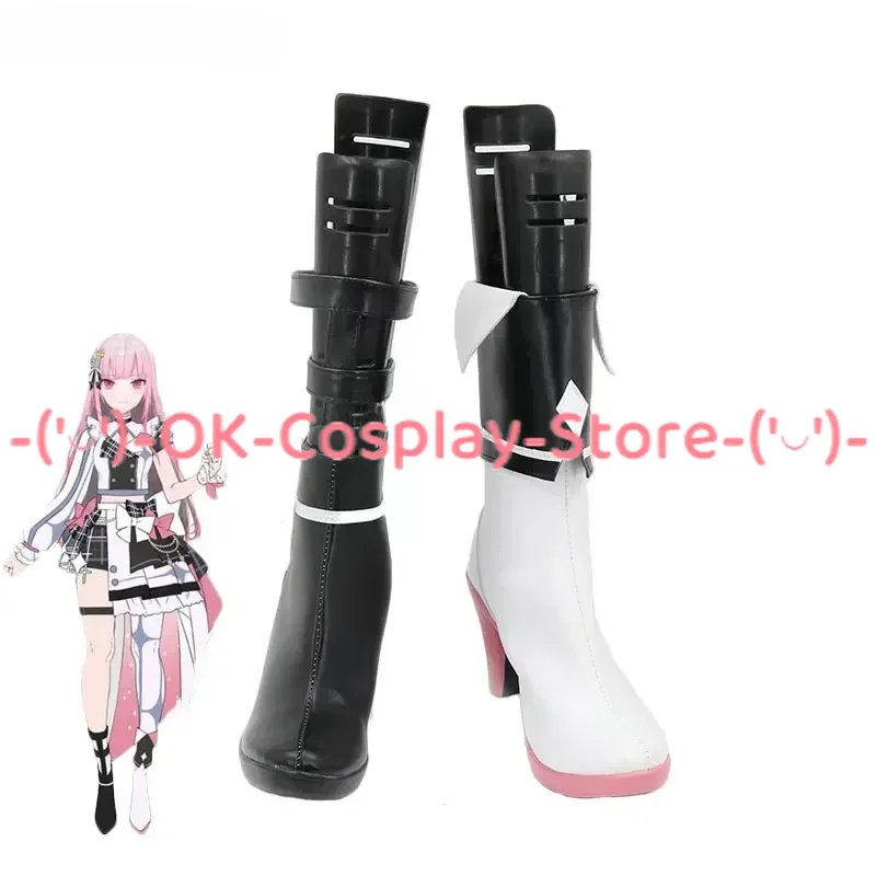 Mori Calliope Cosplay Shoes Vtuber Cosplay Props PU Leather Shoes Halloween Carnival Boots Custom Made