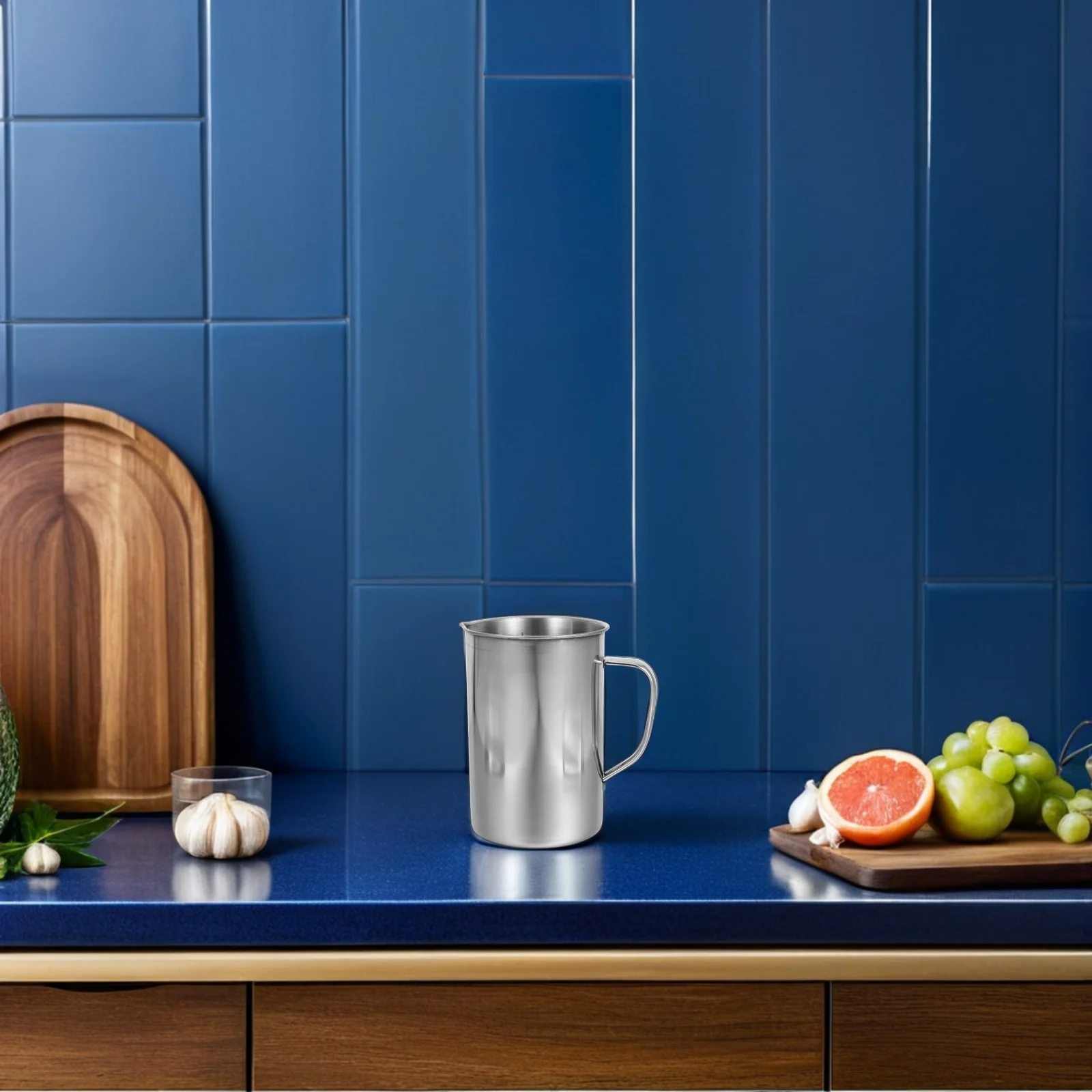 

1000Ml Stainless Steel Measuring Cup Graduated Kitchen Utensil for Cooking Baking Liquid Dry Ingredients Multifunctional Metal