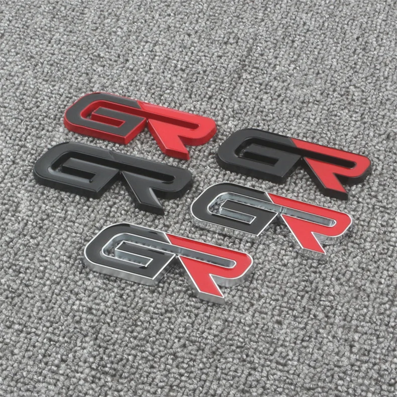 3D Car GR Sport Decal Front Hood Grille Emblem Badge for Toyota HV YARiS RZ RC RS Prius Lexus Harrier Camry RAV4 Trunk Stickers