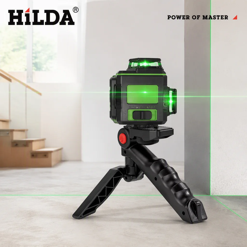 HILDA Mini Handheld Tripod Stand For Laser Level Portabl Tripod 1/4 Screw Mount Adjustable Angle Support Holder