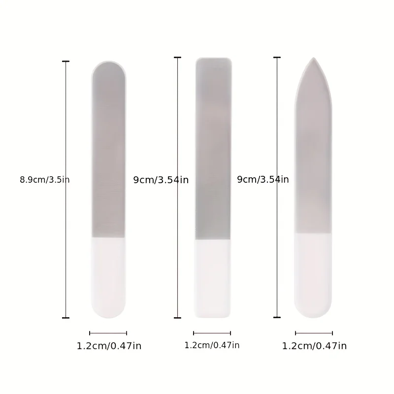 3-teiliges Set Nano-Glas Nagelfeilen, Polierstreifen, Transparente Maniküre-Feilbox, Maniküre-Werkzeuge – Detail 7