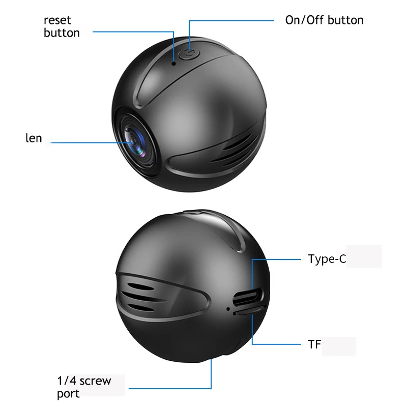 HD Video Camera Sports Camera wifi Orb Riding Recording Sports DV Camera