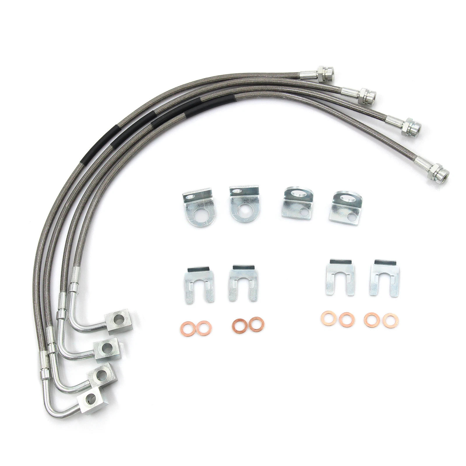 89716 Stainless Brake Lines for Jeep Wrangler JK 2007-2018