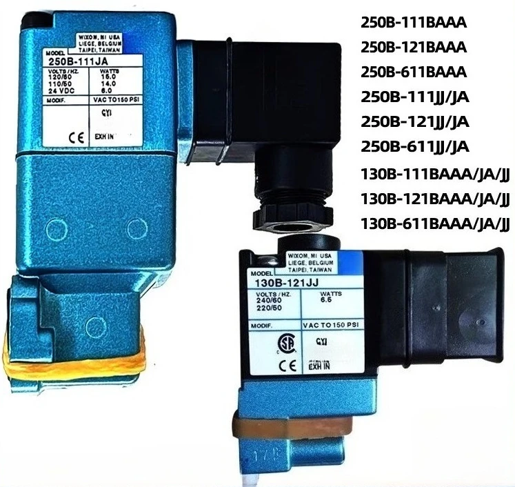 

solenoid valve 250B-611JJ pilot head 130B-111JA punch solenoid valve 117B-121BAA/JA