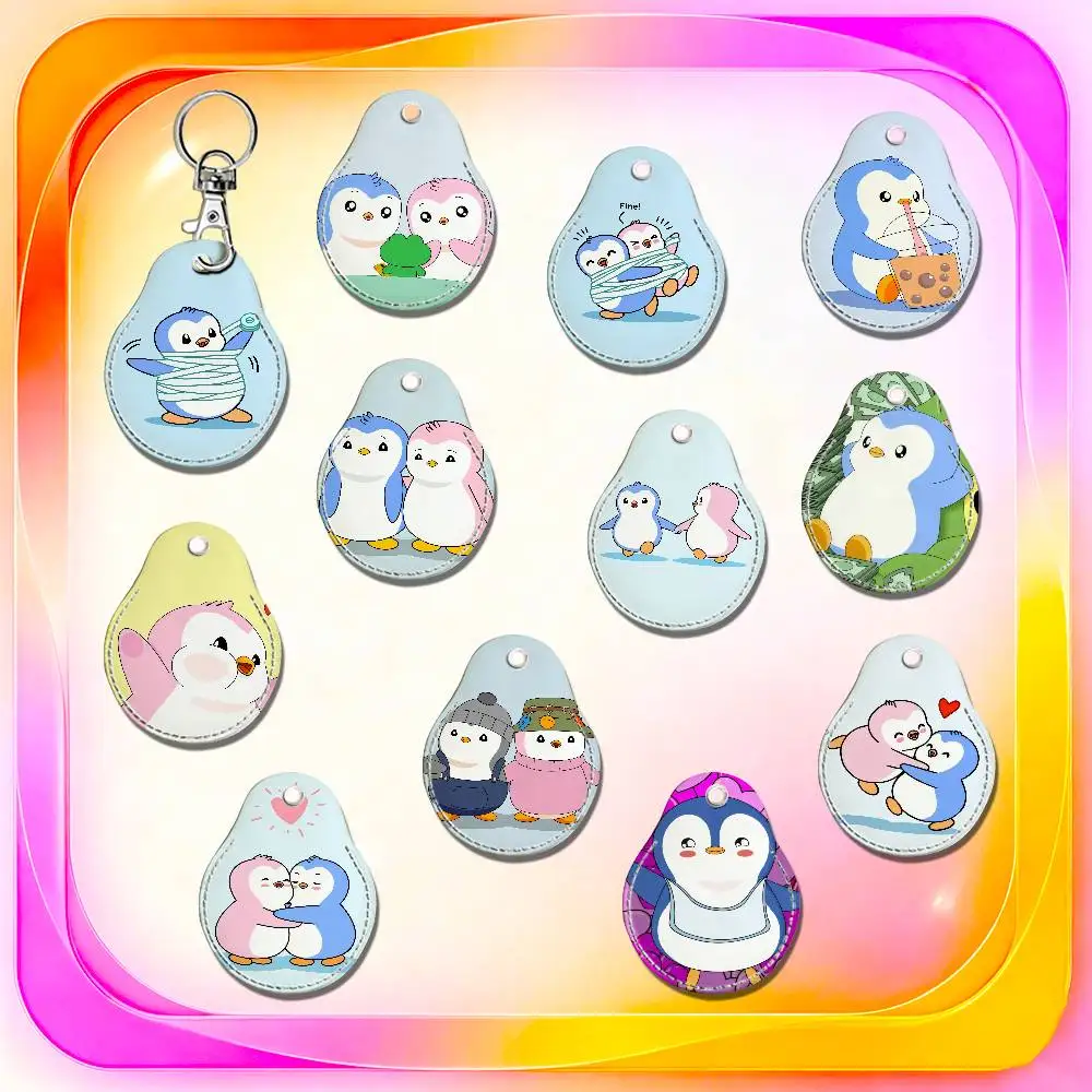 For Pudgy Penguins For AirTag Case Card Holder Keychain ID Credit Bank Access Badge For Air Tag Case Shell