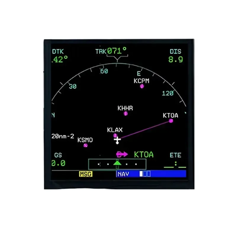 Hot Sale 7 Inch 768x768 square TFT LCD Module LVDS 20 PIN Flight Simulator LCD Display