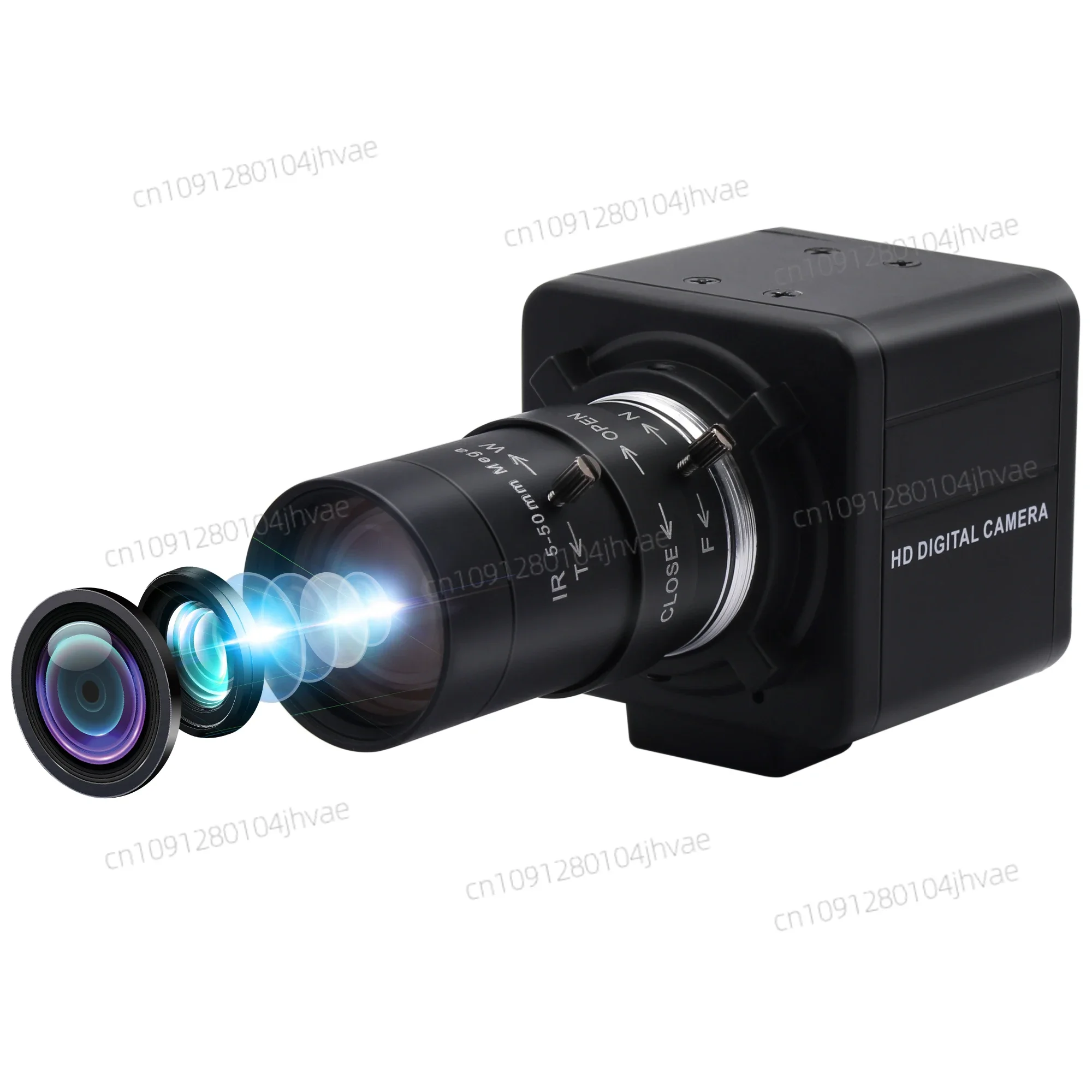 جديد ELP 1280*720 MJPEG 30 Fps USB كاميرا ويب CMOS OV9712 الألومنيوم صندوق صغير حافظة كاميرا بـ USB مع CS Mount 5-50 مللي متر دليل Varifocal Len