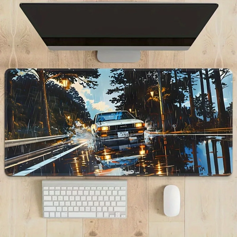 

Большой коврик для мыши D Mountain Pass, игровой коврик для клавиатуры в стиле аниме, подарок для автолюбителей и фанатов аниме