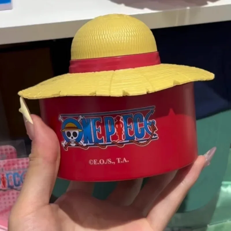 Figurka Luffy z anime One Piece - Pudełko na kapelusz słomkowy, organizer na biurko dla dzieci, ozdoba kolekcjonerska na prezent świąteczny