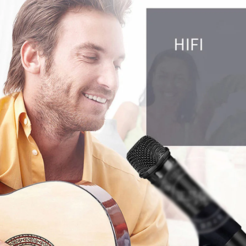 ميكروفون لاسلكي محمول لتسجيل مكبرات الصوت مرحلة الغناء الحفلات كاريوكي ABS الطلاء العالمي ميكروفون لاسلكي