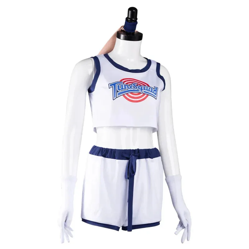 2025 yiyi Space Jam Lola Cosplay Fantasia Costume Disguise Adult Women Girls Reverse Bunny Suit Shirt Shorts Halloween Car