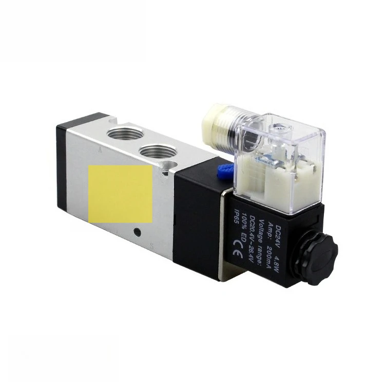 Electric Direction Control 5 2 Pneumatic Solenoid Valve Solenoid Operation