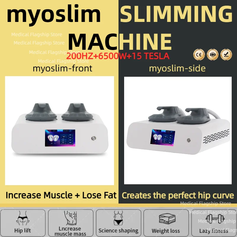 

15 Tesla 6500W Myoslim Muscle Stimulator RF Body Sculpting Myoslim NEW Portable Machine Slimming Weight Lose Electromagnetic
