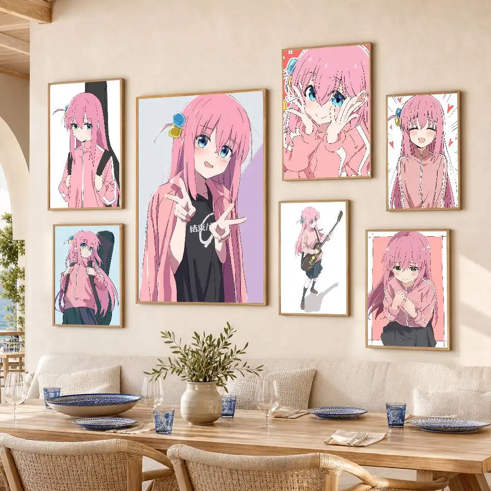 H-Hitori Gotoh Poster Self-adhesive Art Waterproof Paper Sticker Coffee House Bar Room Wall Decor