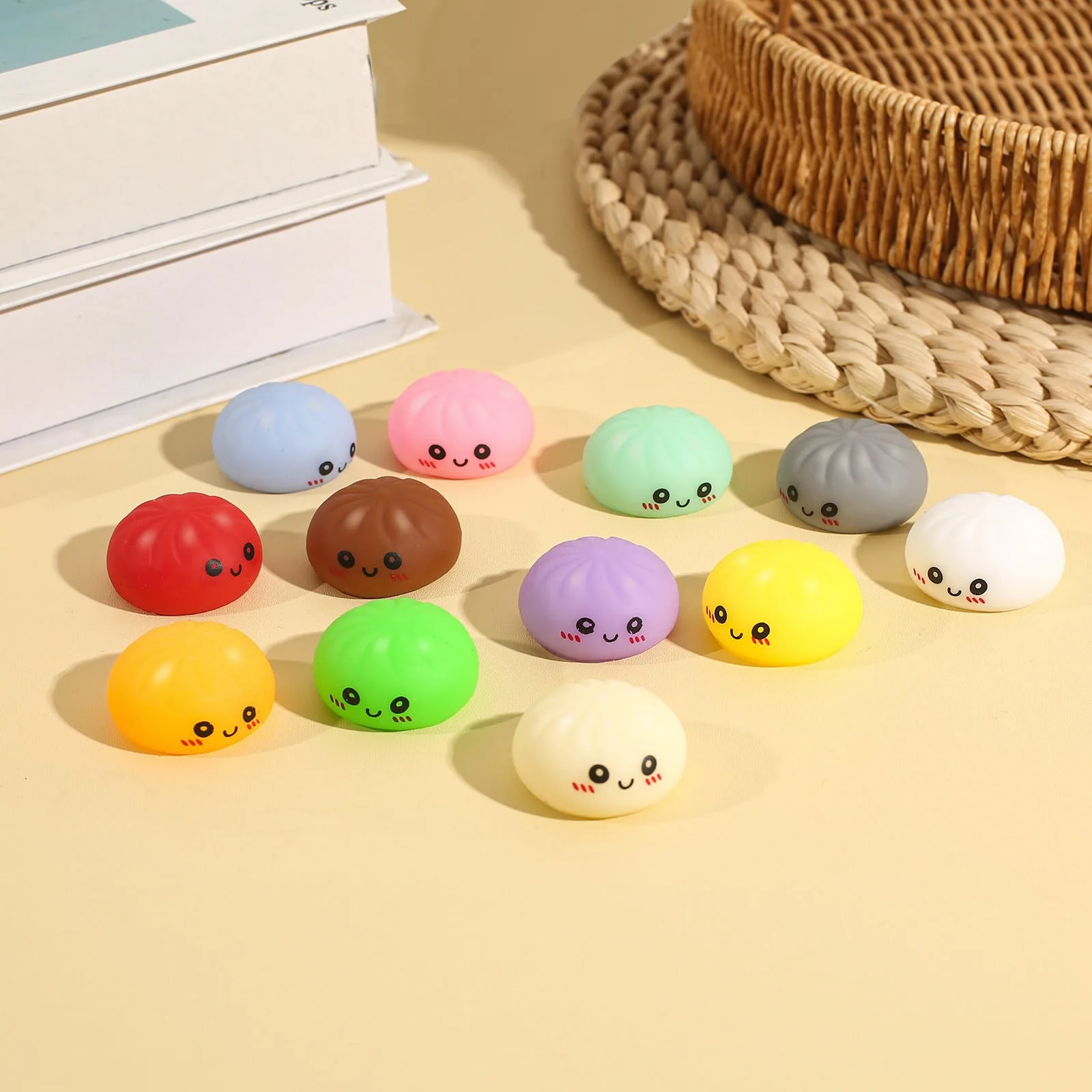 Surprise Dumpling Blind Box Countdown Calendar 24 Day Stress Relief Squeeze Toy Set Kids Teens Women Desk Party Table Decor Gift view 5
