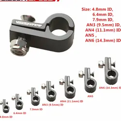 Abrazadera de manguera de línea de Gas y combustible de aluminio ID 4,8mm 6,4mm 7,9mm 9,5mm 11,1mm 14,3mm