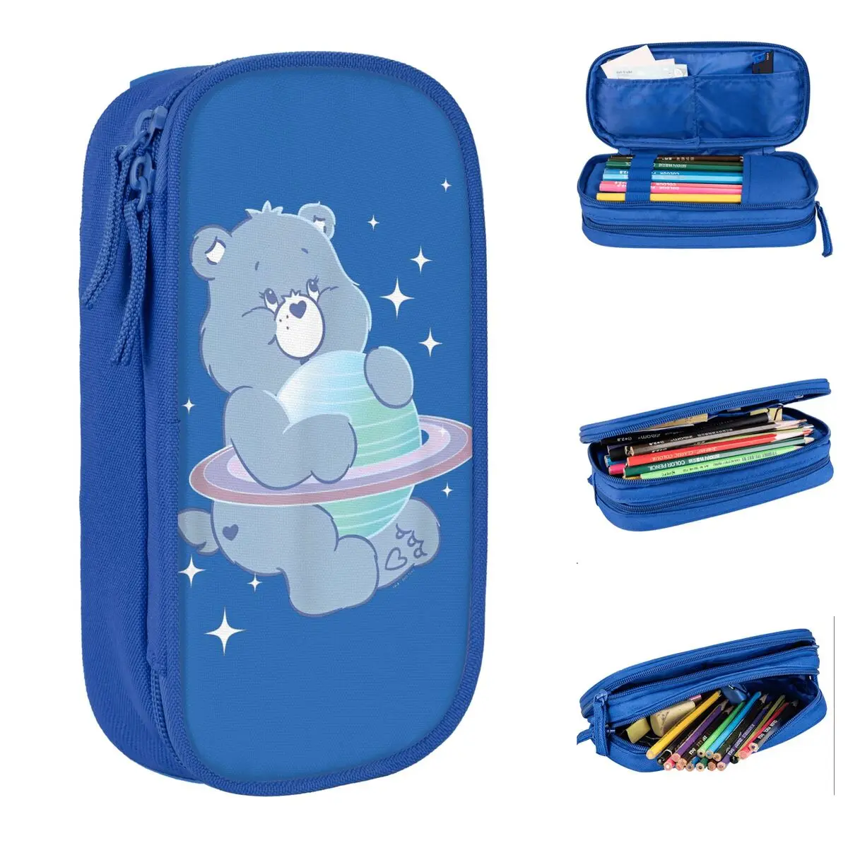 Care Bears Bedtime Bear Dreaming Of Space Cosmic Pencil Case Fun Pen Holder Bags for Student School Supplies Gifts Pencilcases